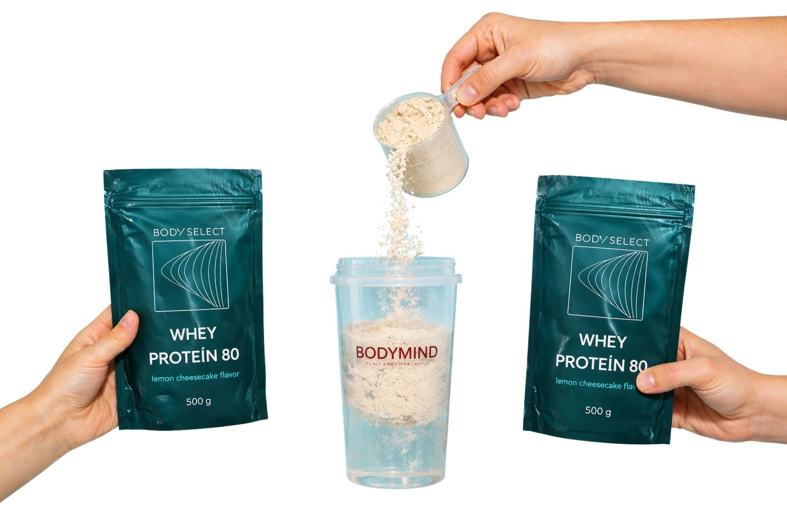 Srvátkový proteín Citrónový cheesecake, rast svalov, BodyMind