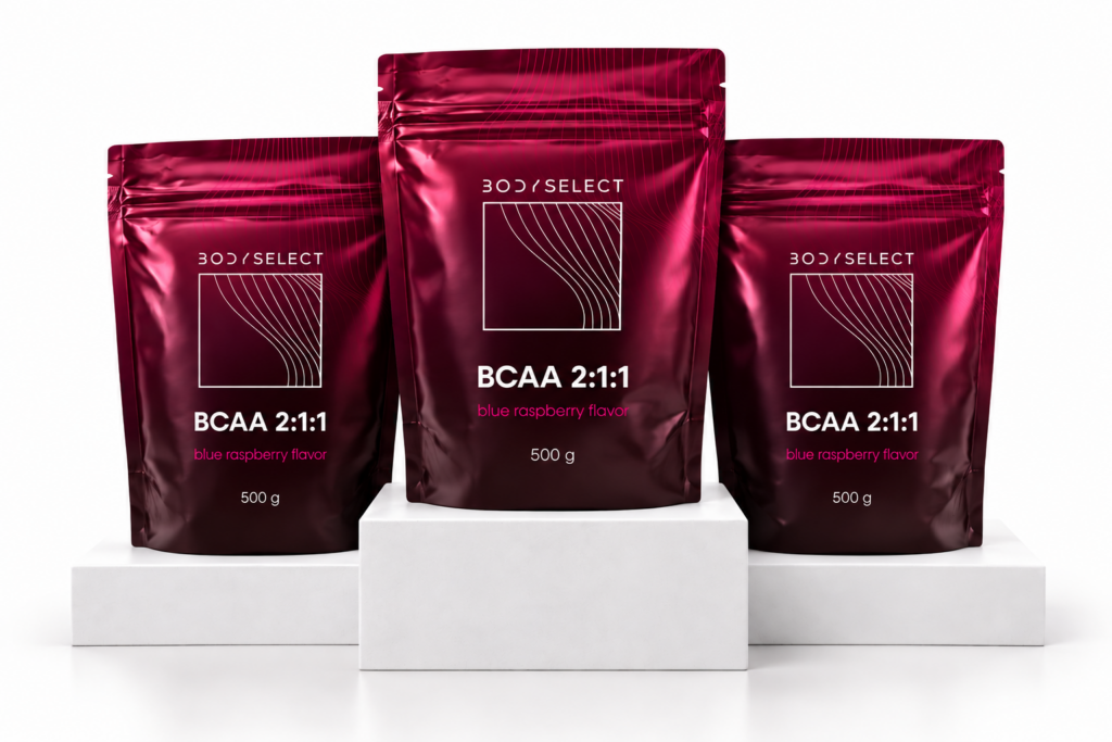 BodyMind BCAA s príchuťou modrá malina, podporuje regeneráciu svalstva. BodyMind BCAA Modrá malina, podpora udržania a rozvoj svalov