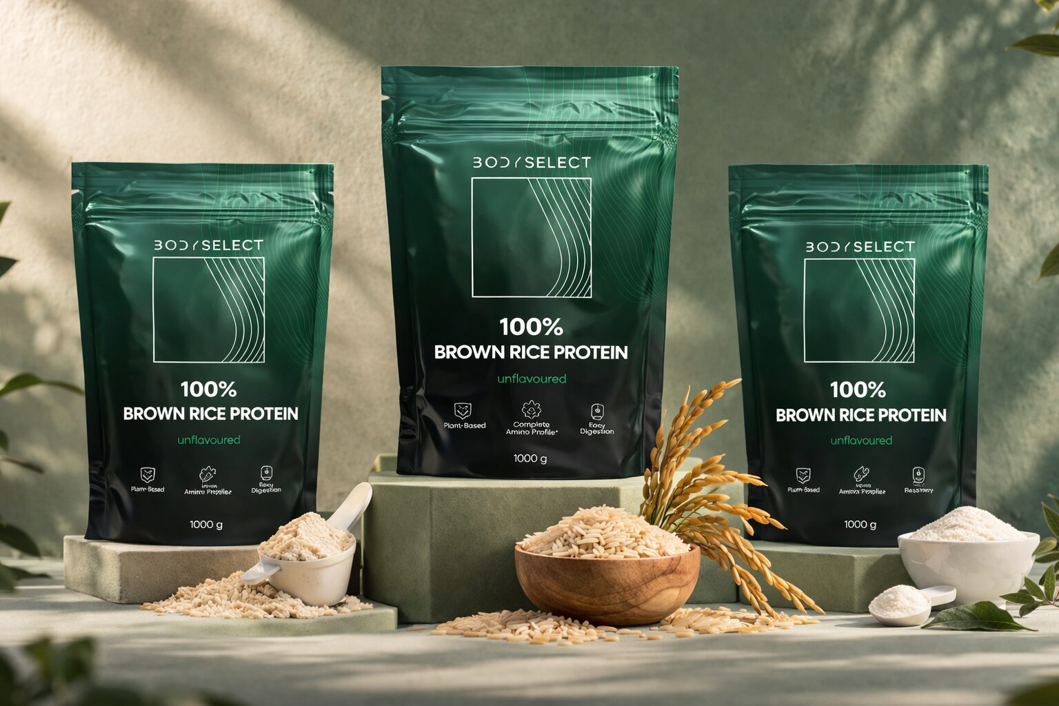 Proteín z hnedej ryže, bielkoviny pre rast svalov,BodyMind