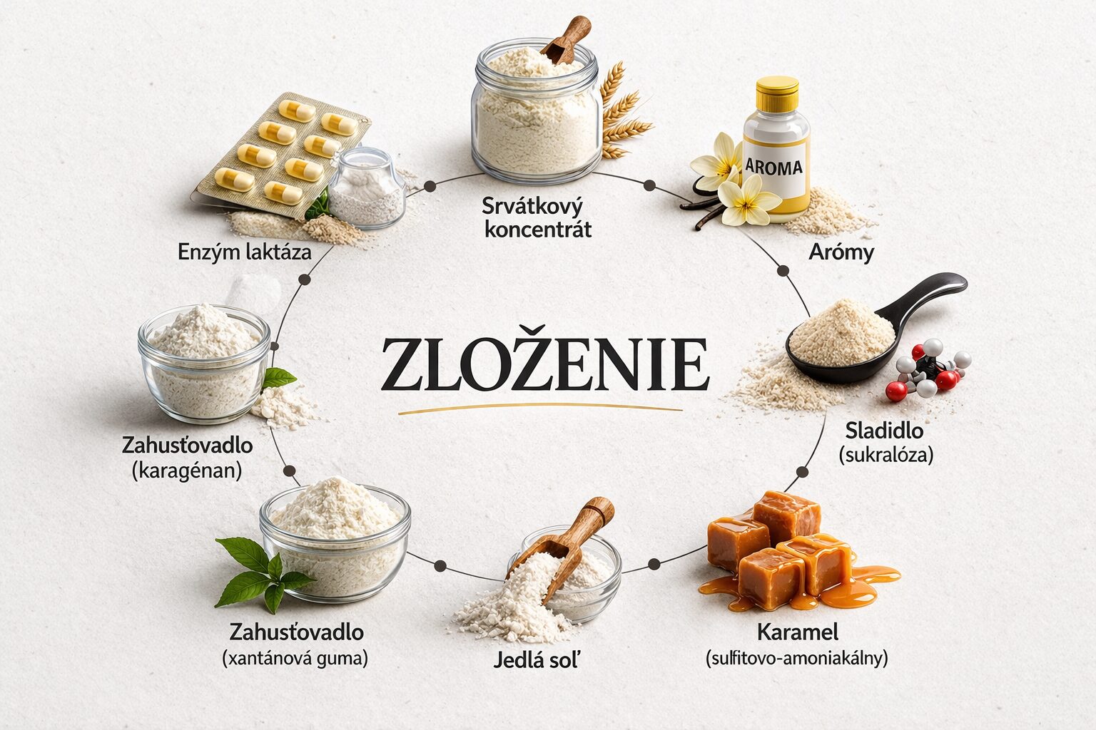 Zloženie srvátkový proteín Slaný karamel, podporuje imunitný systém a rast svalov, BodyMind