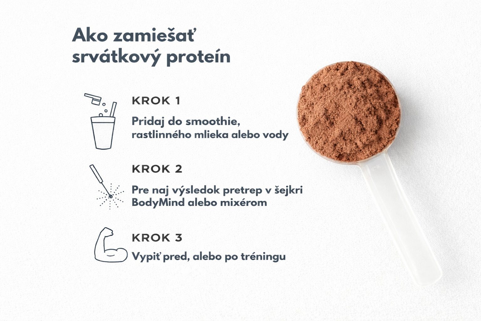 Srvátkovy proteín čokoláad-lieskový orech, energia a podpora imunitného systému, BodyMind
