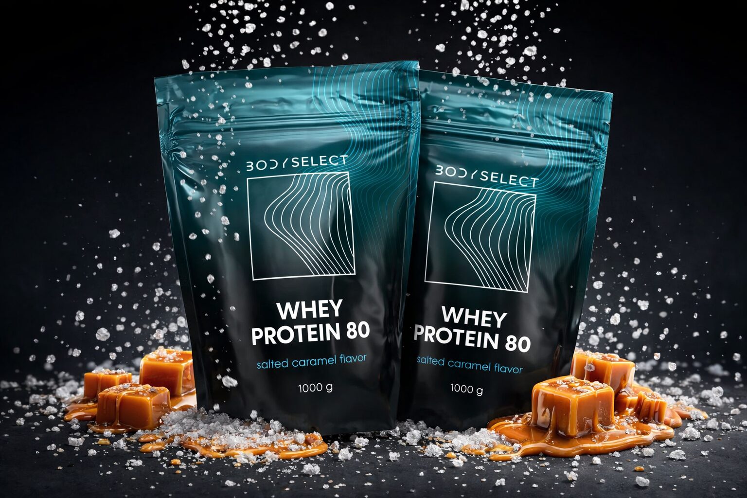 Srvátkový proteín Slaný karamel, ochrana svalovej hmoty, BodyMind