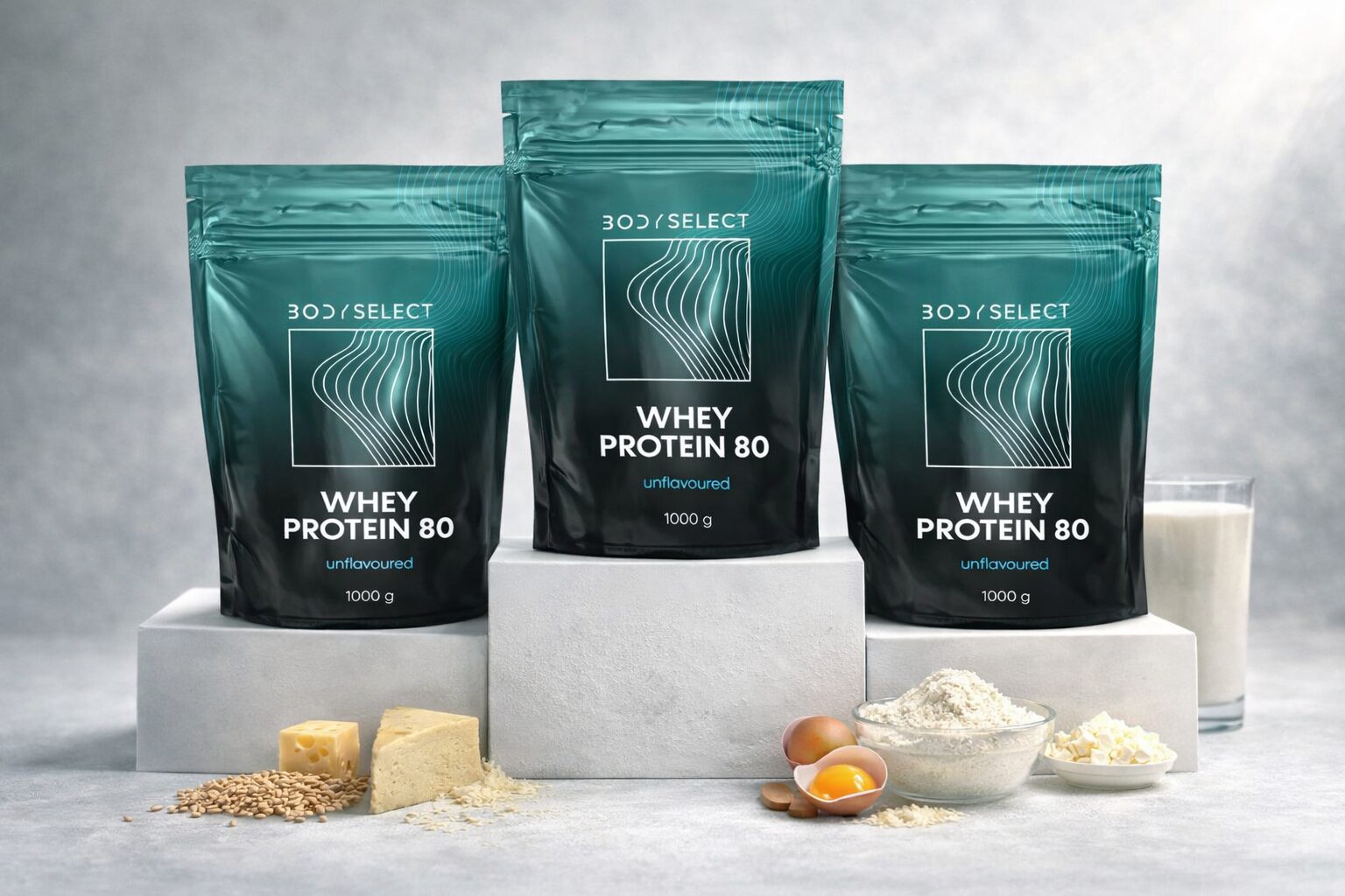 Whey protein 80 bez príchute, čistý proteín, BodyMind