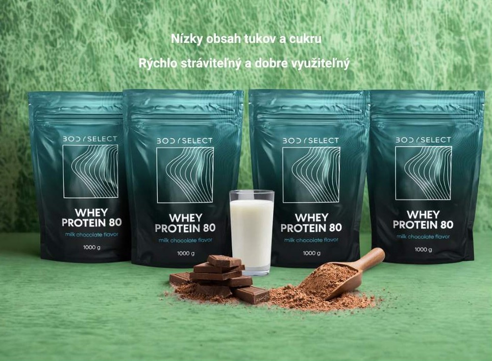 Whe proteín Mliečna čokoláda 1000g, rast svalov, BodyMind