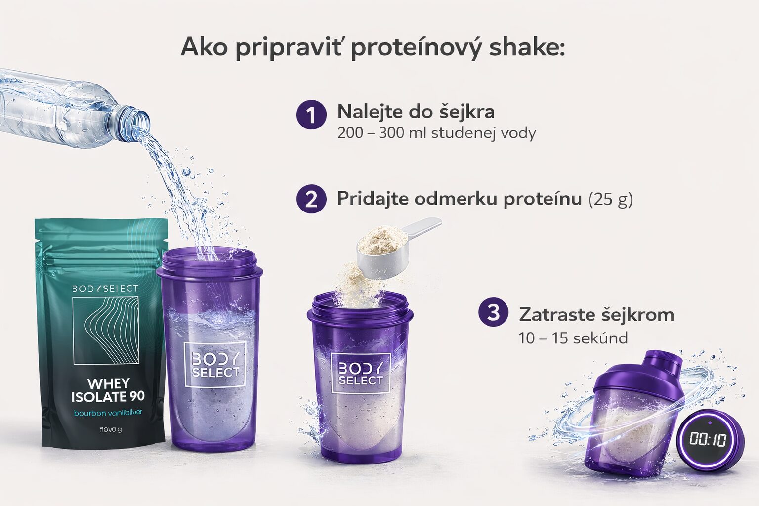 Srvátkový izolát Bourbon vanilka 1000g, podporuje imunitný systém, BodyMind