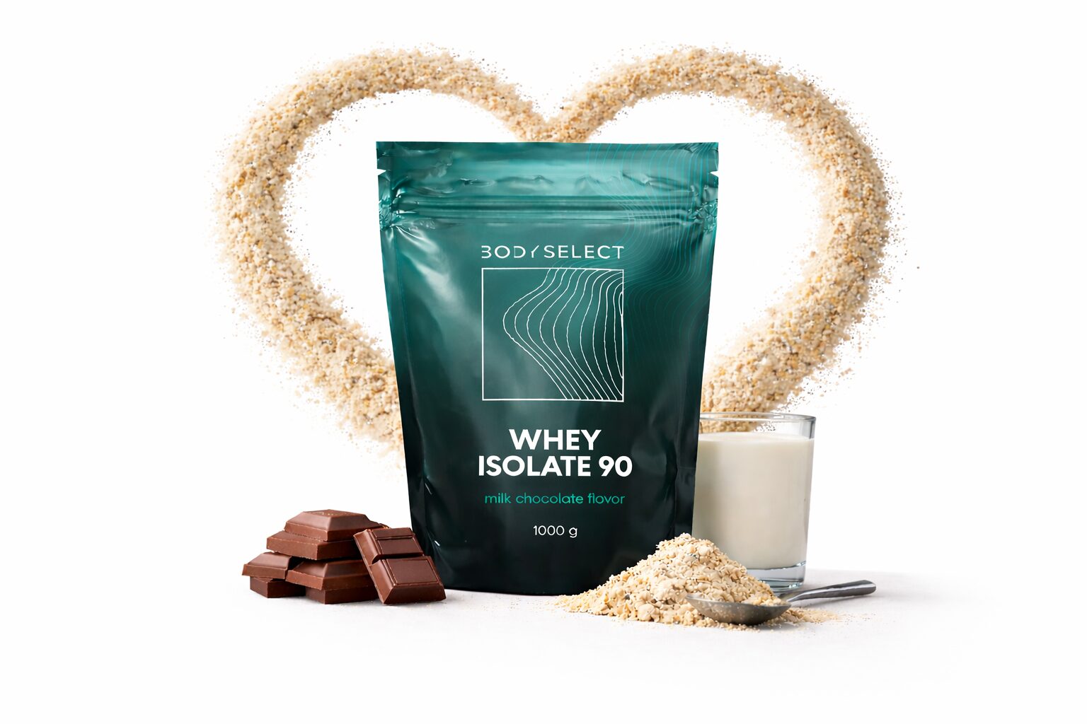 Srvátkový izolát Mliečna čokoláada, pre zdravie kostí a rast svalov, BodyMind