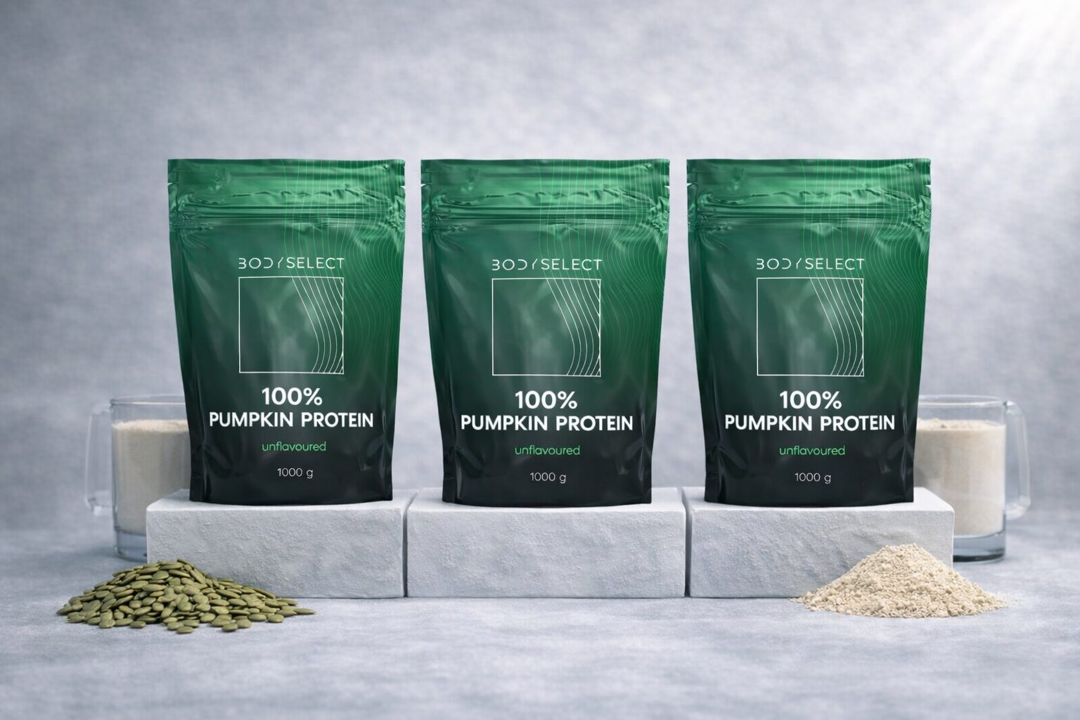 Tekvicový proteín 1000g, bez laktózy, BodyMind