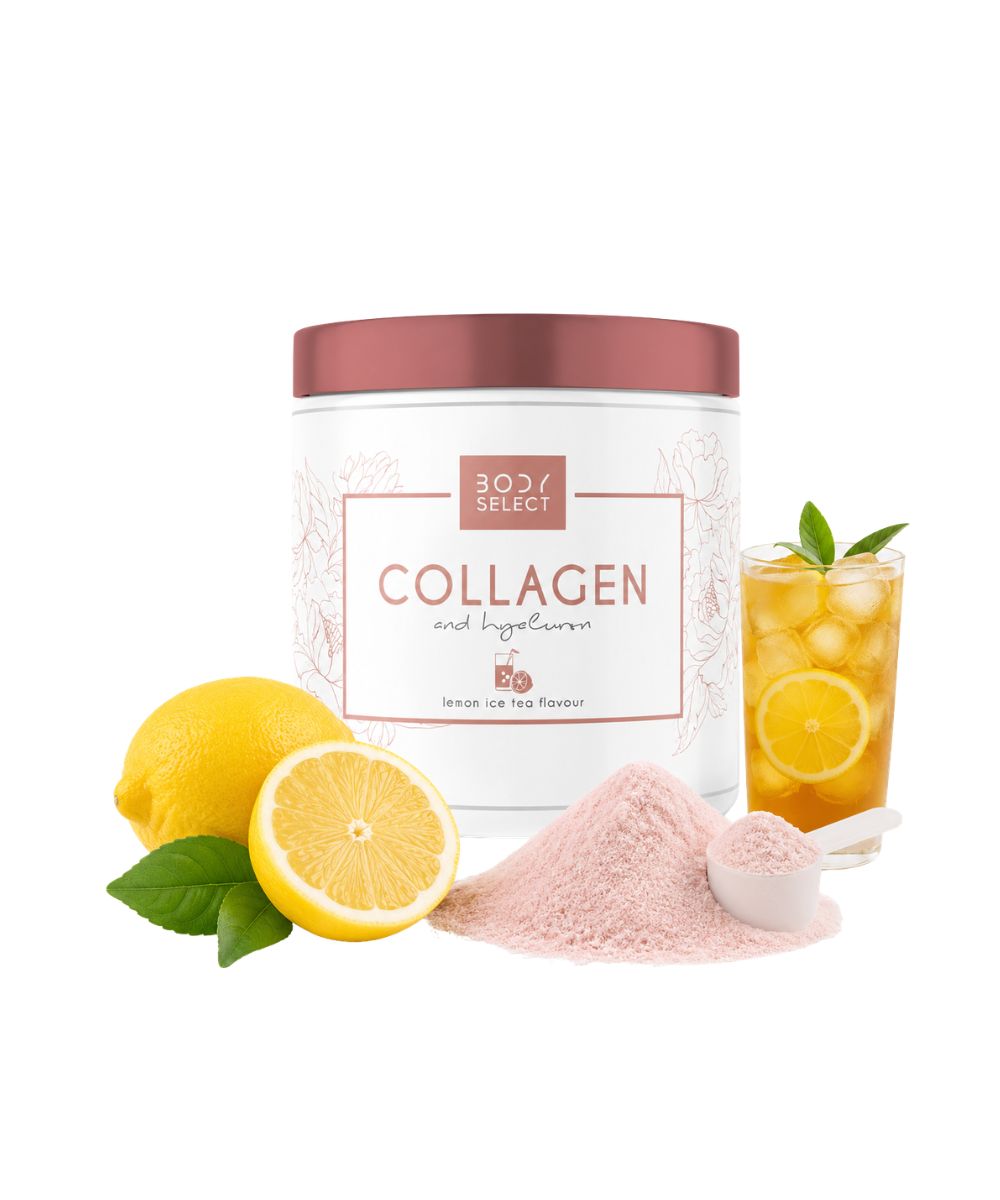 kolagen-ladovy-caj-bodymind Ženský kolagén Citrónový ľadový čaj 300g, vitamín pre pokožku, BodyMind