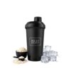 Shaker čierny 500ml, do fitka, BodyMind