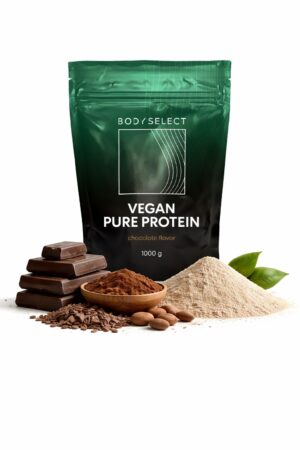 Vegánsky proteín Čokoláda 1000g, pre rast svalov, BodyMind