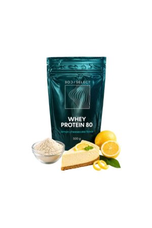 Srvátkový proteín Citrónový cheesecake 500 g, najlepší proteín na rast svalov, BodyMind