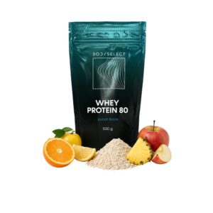 Whey srvátkový proteín punč 500g, kvalita pre svaly, BodyMind