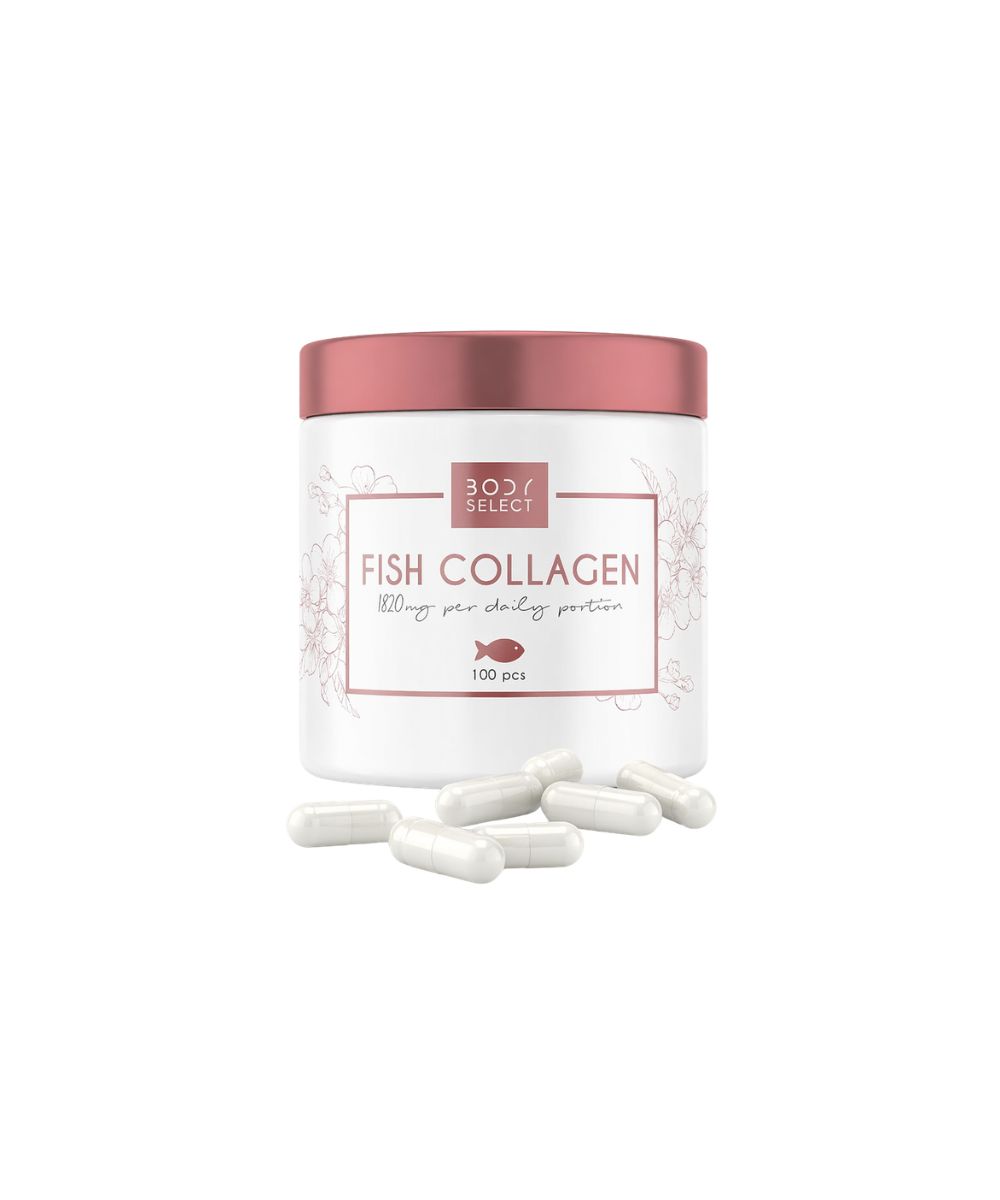 Rybí kolagén 100 kapsúl, vitamín pre pokožku, BodyMind