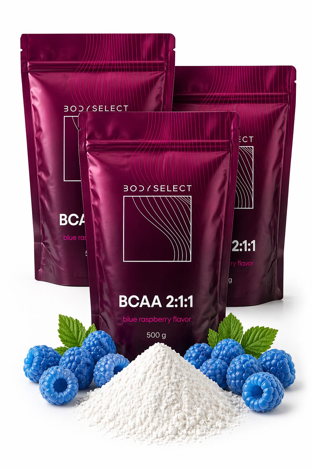 BCAA Modrá malina 500g, regenerácia svalov, BodyMind