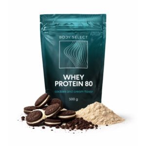 Srvátkový proteín Cookies and cream 500 g,, vysoký obsah bielkovín, BodyMind
