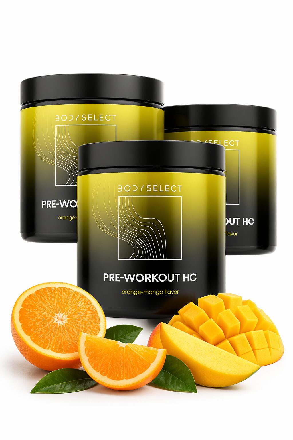 Pred tréningový stimulant Pomaranč mango 450g, ideálny pred tréningom BodyMind