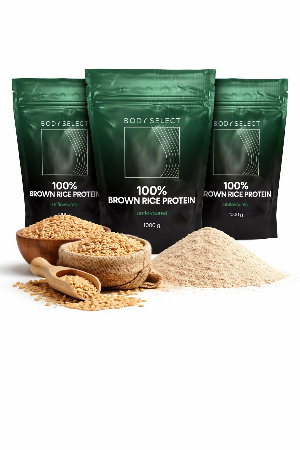 Hnedá ryža, proteín, prášok, BodyMind