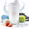Shaker biely 500ml, do gymu, BodyMind