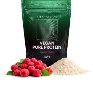 Vegánsky proteín malina 1000g, bez laktózy, BodyMind