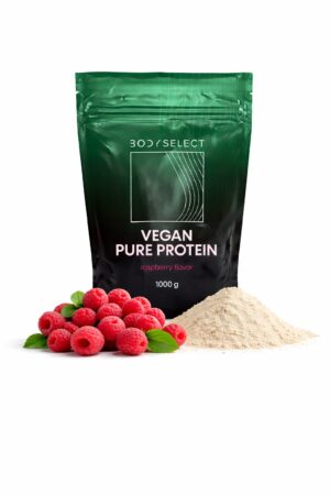 Vegánsky proteín malina 1000g, bez laktózy, BodyMind