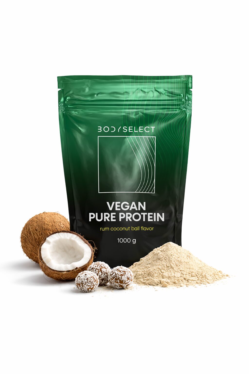 Vegan proteín Rum-kokos, bez laktózy, BodyMind