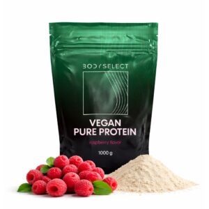 Vegánsky proteín malina 1000g, bez laktózy, BodyMind