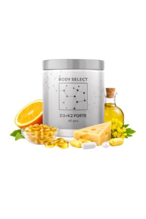 Vitamín D3+K2 60 kapsúl, vysoký obsah vitamínov, BodyMind