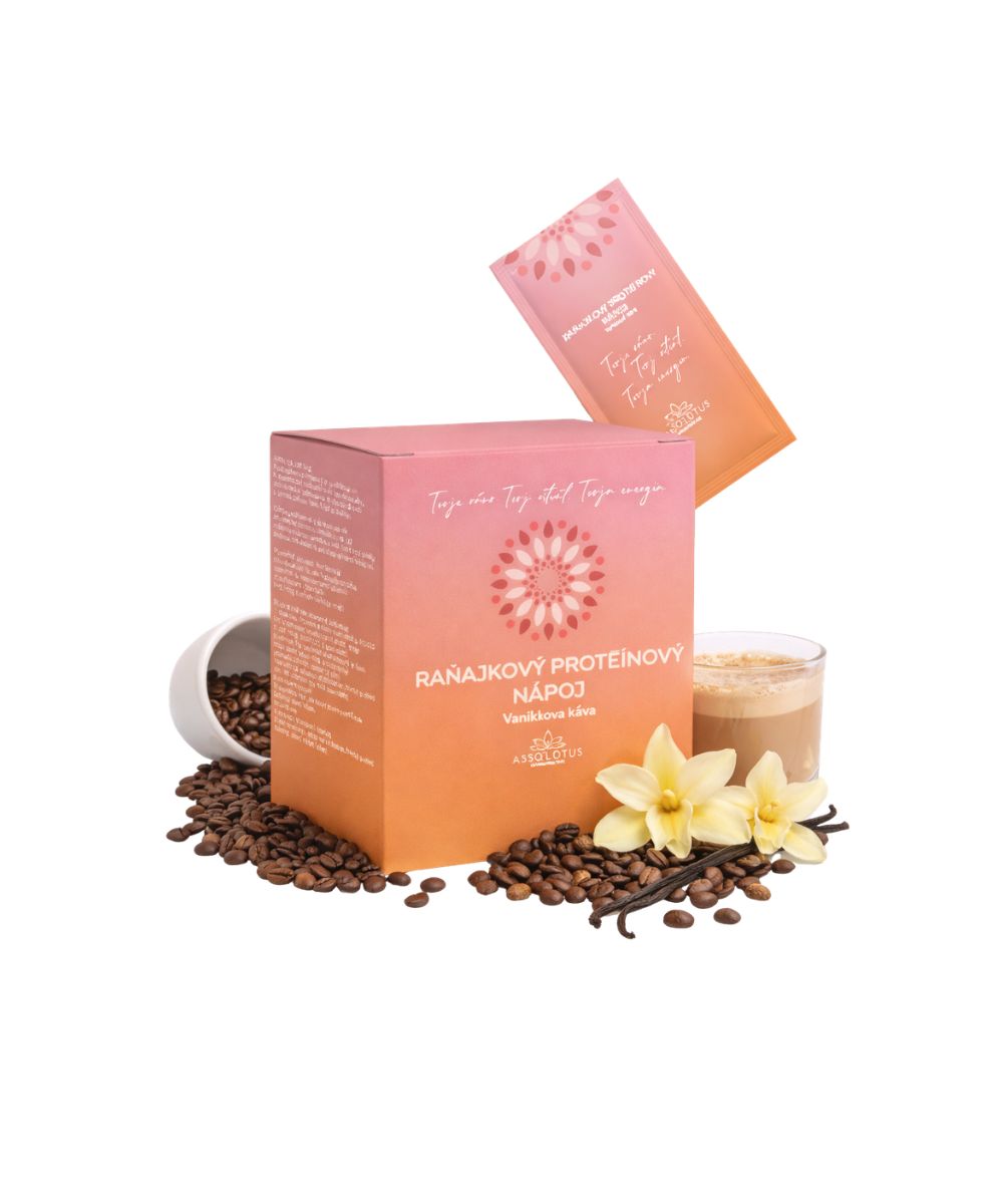 Absolotus raňajkový nápoj Vanilková káva 300 g, rast svalovej hmoty, BodyMind