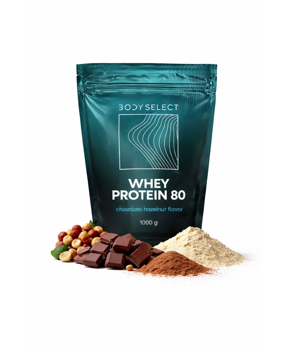 Srvátkový proteín čokoláda lieskový orech, rast svalov, BodyMind