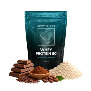 Whey proteín mliečna čokoláda 1000g, podpora rastu svalov, BodyMind