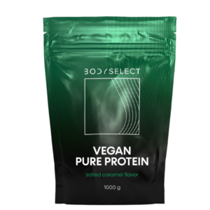 Vegánsky proteín Slaný karamel, rastlinná bielkovina pre tvoje svaly, Bodymind