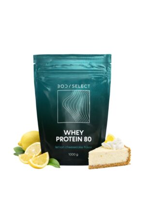 Srvátkový proteín Citrónový cheesecake, pre rast svalov, BodyMind
