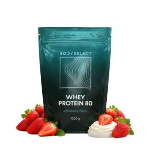 Whey proteín Jahoda, vysoký obsah bielkovín, BodyMind