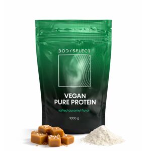 Vegánsky proteín Slaný karamel, bez laktózy, BodyMind