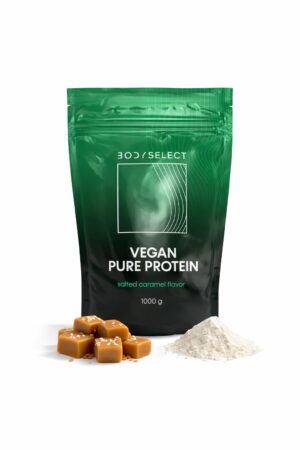 Vegánsky proteín Slaný karamel, bez laktózy, BodyMind