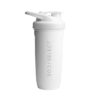 Nerezový shaker biely 900ml, do gymu a fitka, BodyMind