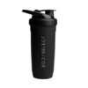 Nerezový shaker čierny 900ml, do posilňovne a fitka, BodyMind