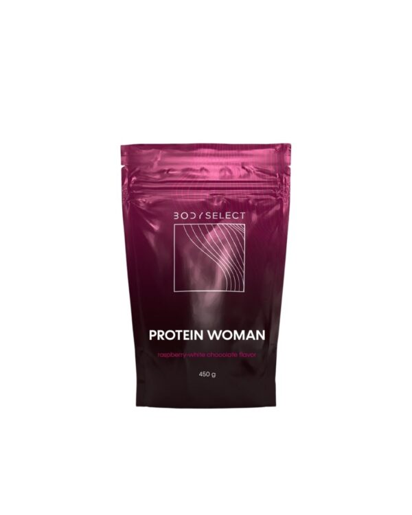 Ženský proteín Malina biela čokoláda, bielkoviny pre tvoje svaly, Bodymind