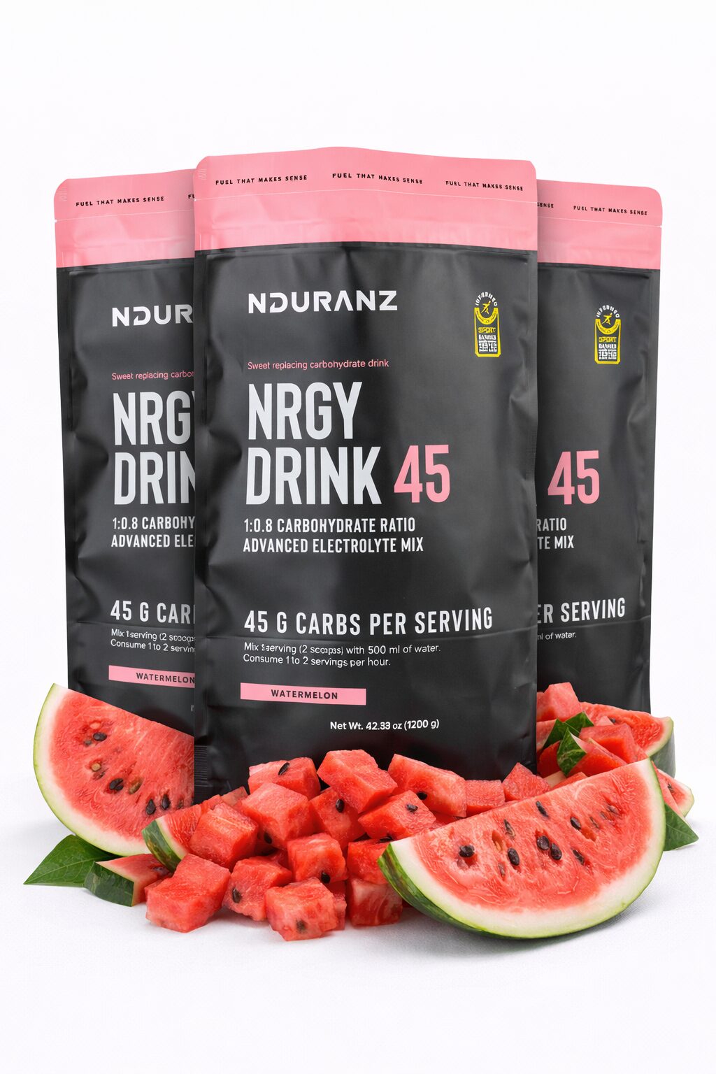 Iontový nápoj Vodný melón, rýchla energia pri športe,BodyMind