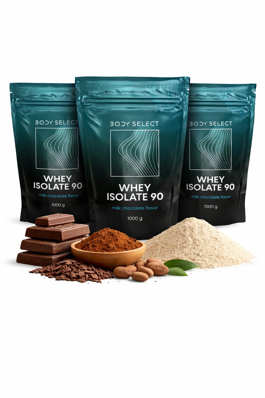 Proteínový izolát Mliečna čokoláada, pre rast svalov, BodyMind