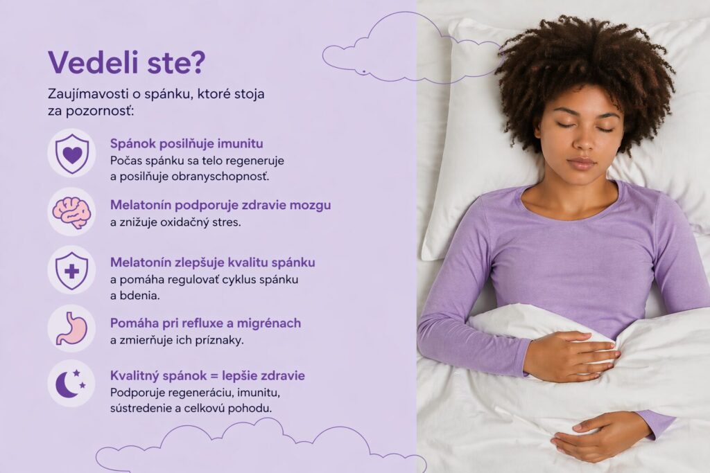 Melatonín a jeho vplyv na kvalitu spánku.