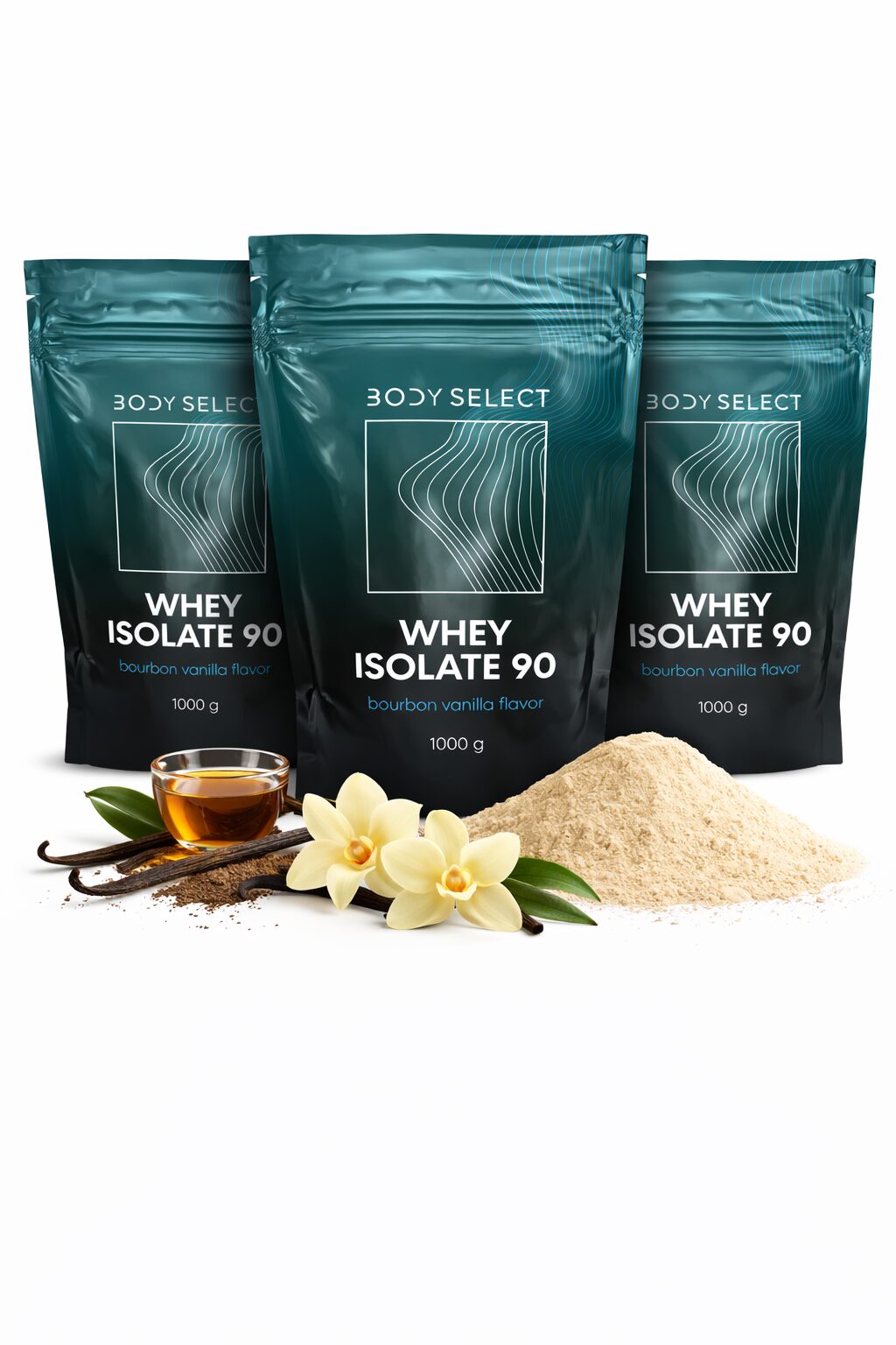 Proteín izolát Vanilka 1000g, pre rast svalov, BodyMind