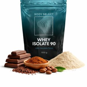 Srvátkový izolát Čokoláda, pre rast svalov, BodyMind