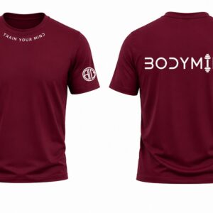 Tričko Burgundy BodyMind, pre športovcov do fitnes