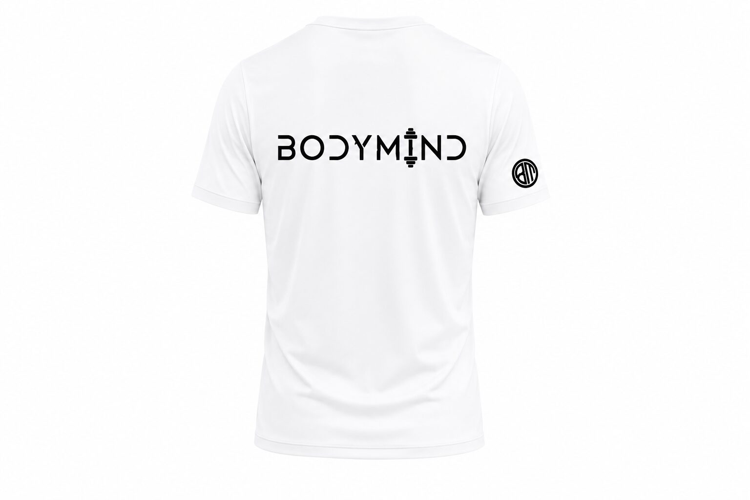 Tričko biele pre športovcov do fitnes od BodyMind