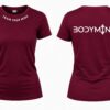 Tričko BodyMind dámske Burgundy, ideálne pre každodenný outfit