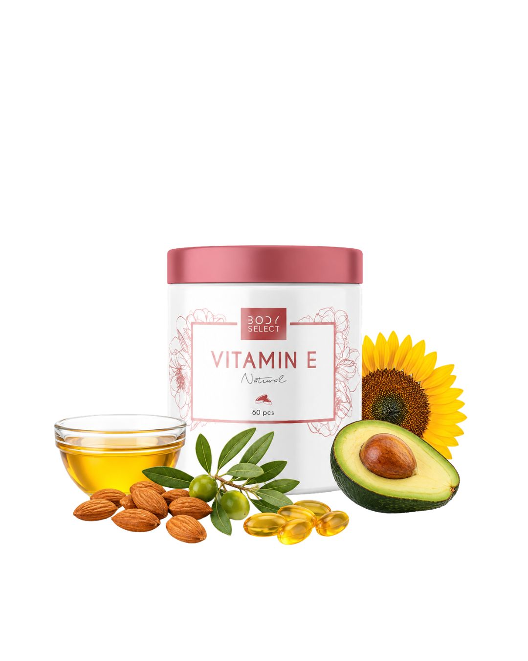 Vitamín E, antioxidant pre hydratáciu pokožky, BodyMind