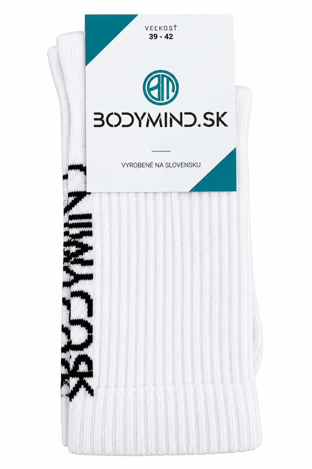 Športové ponožky biele BodyMind, vhodne pre akýkoľvek tréning